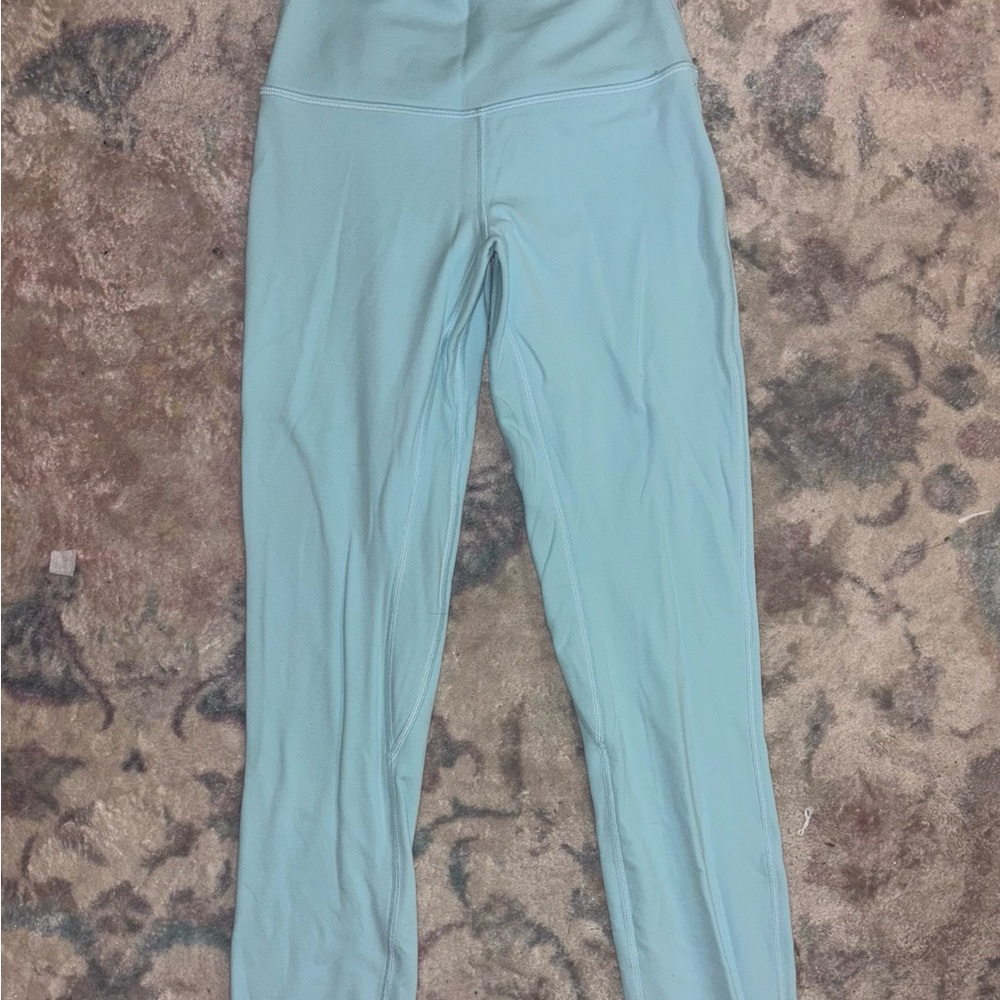 Light Blue Lululemon Double Line Align Leggings